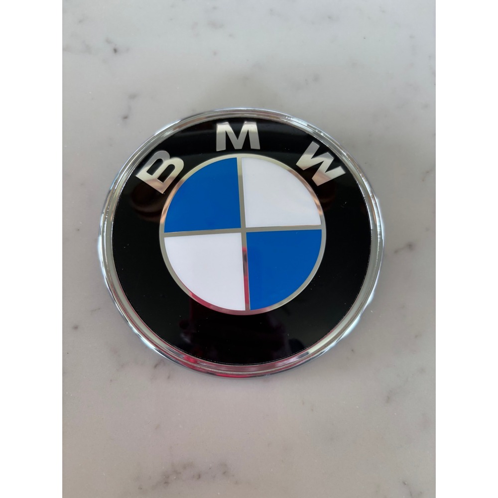 BMW‎ Hood Trunk Emblem Roundel Badge Blue White 2 Pin Logo Replacement
